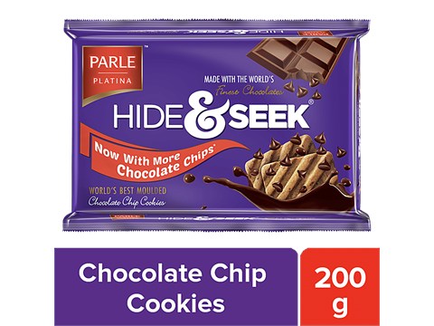 Parle Platina Hide & Seek Chocolate Chip Cookies, 200 g