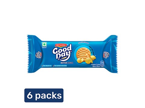 Britannia Good Day Butter Cookies, 6x113 g