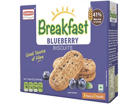 Sobisco Breakfast Blueberry Biscuits, 168 g