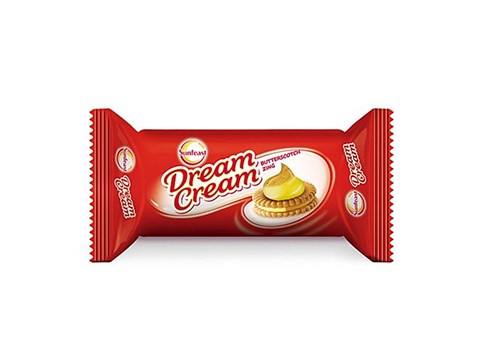 Sunfeast Dream Cream Biscuits - Butterscotch Zing, 60 g