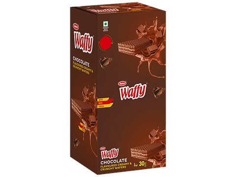 Dukes  Waffy - Chocolate Flavoured Creamy & Crunchy Sandwich Wafer Biscuit, 360 g
