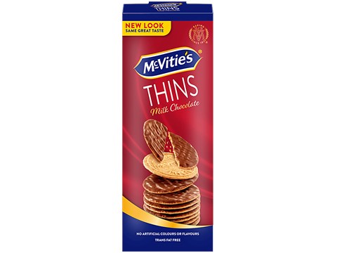 McVitie's Thins Milk Chocolate Coated Biscuits, 150 g