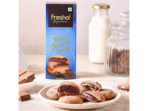 fresho! Signature Dark Indulgence Choco Lava Cookies, 75 g