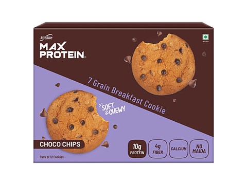 RiteBite Max Protein Choco Chip Cookie With No Maida - Healthy Biscuit, 7 Grains Protein Snacks, 660 g