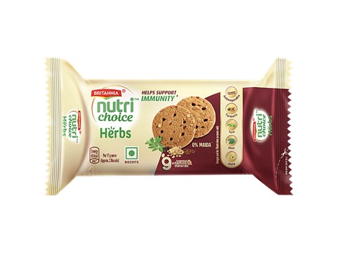 Britannia Nutrichoice Herbs Biscuits, 75 g