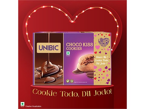 Unibic Choco Kiss Cookies - Limited Edition, 500 g