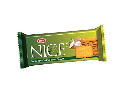 Dukes  Nice Sugar Sprinkled Coconut Biscuits - Crunchy, 145 g