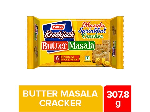 Parle Krackjack Butter Masala Biscuits, 307.8 g