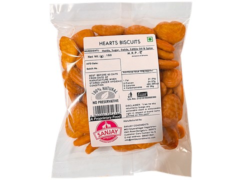 Sanjay  Heart Biscuits, 150 g