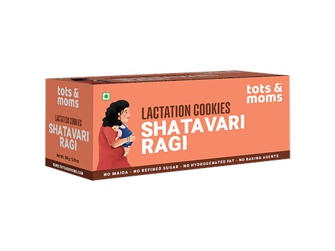 Tots & Moms Shatavari Ragi Lactation Cookies, 150 g