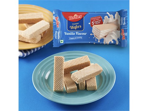 Tasties 5-Layer Wafers - Vanilla, 60 g