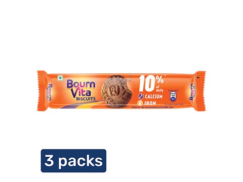Bournvita Biscuits, 3x111.6 g
