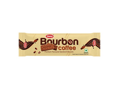 Dukes  Bourbon Coffee Premium Flavoured Sandwich Biscuits, 100 g