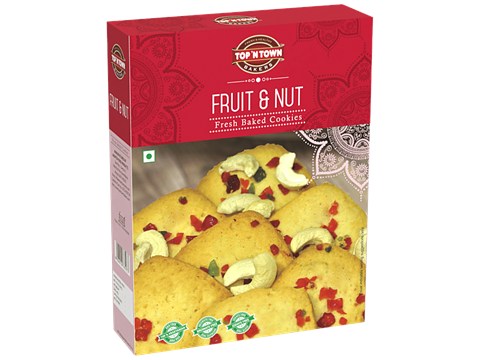 Top 'N Town Bakers Fruit & Nut Fresh Baked Cookies, 300 g