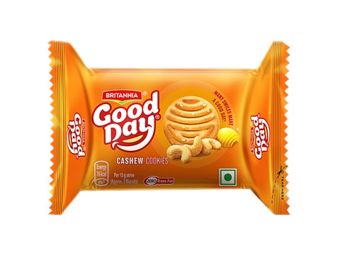 Britannia Good Day Cashew Cookies - Crunchy, 52.5 g