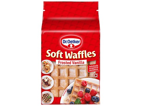 Dr.Oetker Soft Waffles - Frosted Vanilla, Ready To Use, 250 g