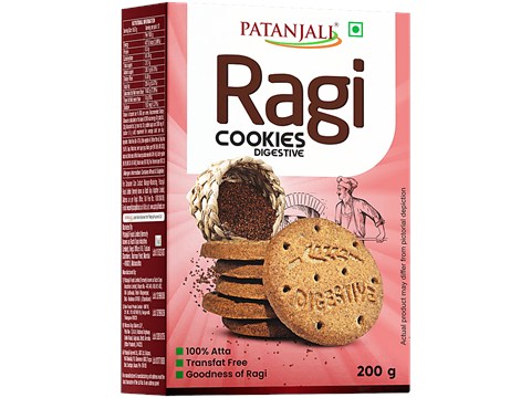 Patanjali Ragi Digestive Cookies, 200 g