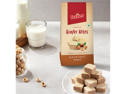 Tasties Wafer Bites - Dark Hazelnut, 100 g