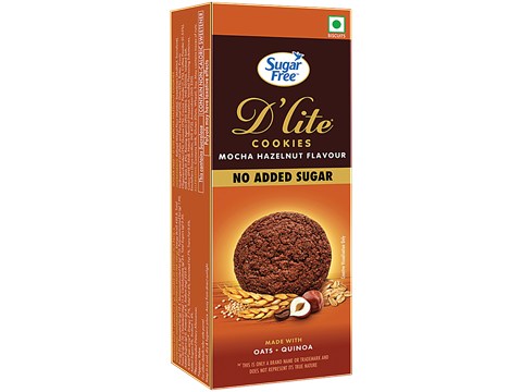 Sugar Free D'Lite Mocha Hazelnut Flavour Cookies, 75 g