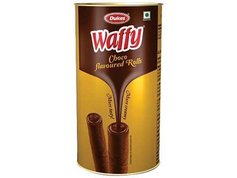Dukes  Waffy Choco Flavoured Rolls, 300 g
