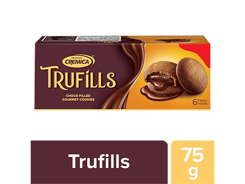 Cremica Trufills Biscuit - With Creamy Rich Chocolate, Delicious & Crispy, 12.5 g