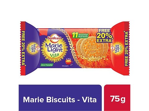 Sunfeast Biscuits - Marie Light Vita, 75 g