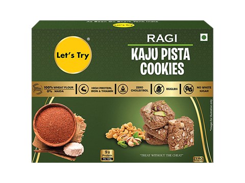 Let's Try Ragi Kaju Pista Cookies, 200 g