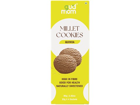 Gudmom Quinoa Millet Cookies - Natural Jaggery, 80 g
