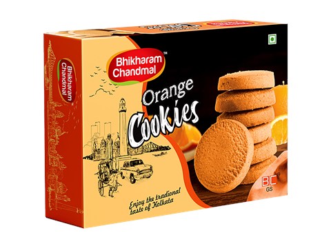 Bhikharam Chandmal Orange Cookies, 250 g