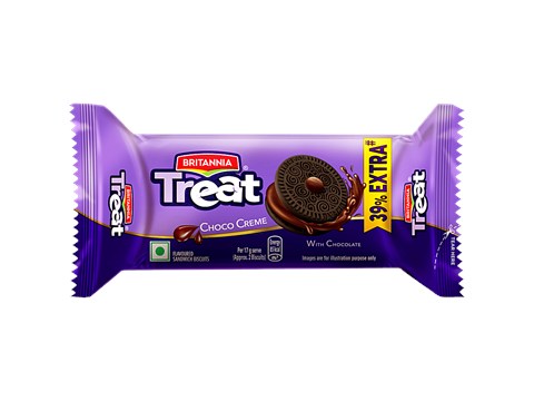Britannia Treat Choco Creme Biscuits, 50 g