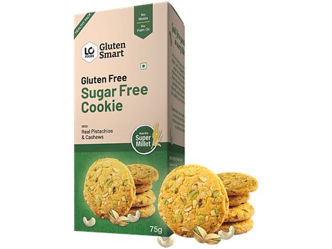 Lo Foods Gluten Free Sugar Free Cookies, 75 g