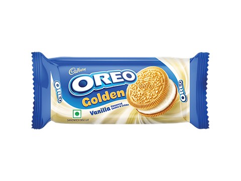 Cadbury Oreo Golden Vanilla Flavoured Cookie & Creme Sandwich Biscuit, 41.75 g