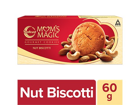 Sunfeast Mom's Magic Nut Biscotti Gourmet Cookies, 60 g