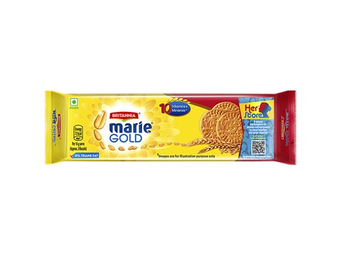 Britannia Marie Gold Biscuit - Crunchy, Light, Zero Trans Fat, 300 g