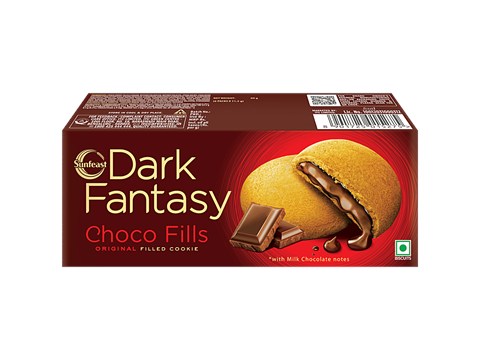 Sunfeast Dark Fantasy Choco Fills - Original Filled Cookies With Choco Crme, Perfect Snack, 69 g