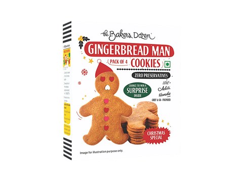 The Baker's Dozen Gingerbread Man Cookies, 104 g