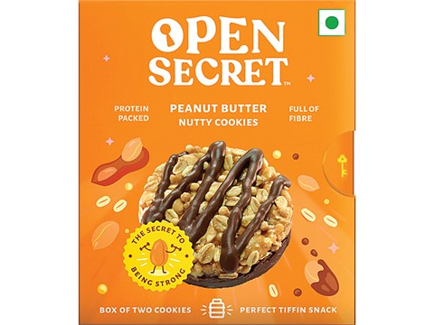 Open Secret Peanut Butter Chocolate Nutty Cookies, 25 g