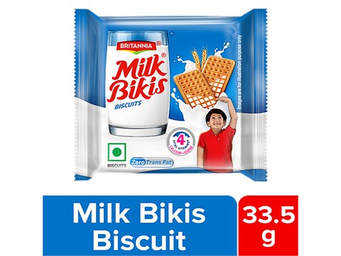 Britannia Milk Bikis Biscuits, 33.5 g