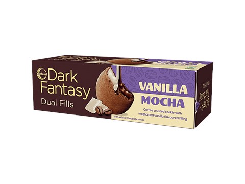 Sunfeast Dark Fantasy Mocha Vanilla Dual Fills Biscuit, 69 g