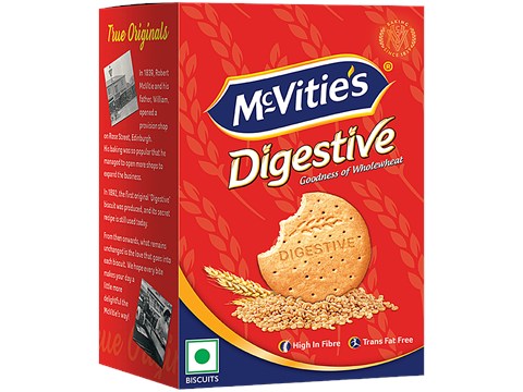 McVitie's Digestive Wholewheat Biscuits, 253.3 g