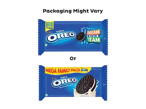 Cadbury Oreo Vanilla Flavour Cream Sandwich Biscuit Mega Family Pack, 876.75 g