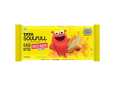 Tata Soulfull Ragi Bites Cheese Wafers, 50 g