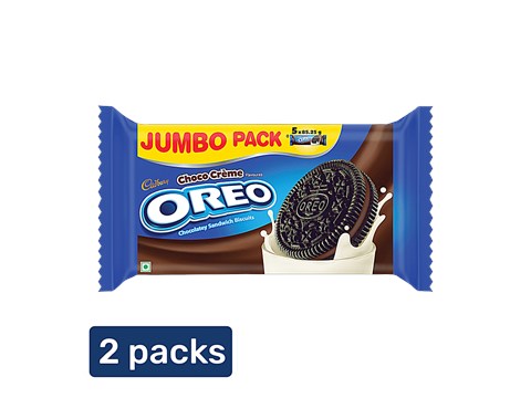 Cadbury Oreo Chocolate Flavour Creme Sandwich Biscuit, 2x459.25 g