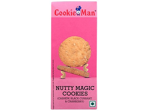 CookieMan Nutty Magic Cookies Cashew Blackcurrant Cranberry, 100 g