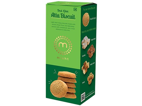 MISHT Desi Ghee Atta Biscuit, 120 g