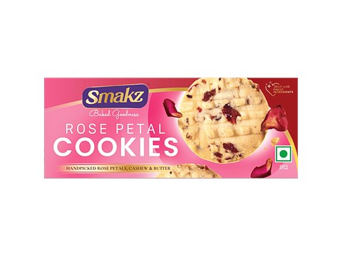 Smakz Rose Petal Cookies, 75 g