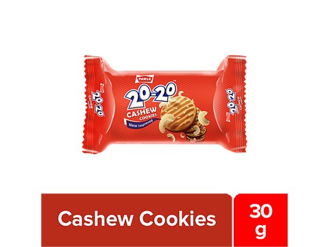 Parle 20-20 Cashew Cookies, 30 g