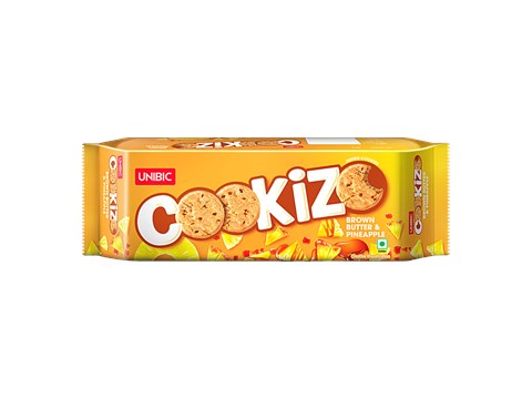 Unibic Cookizo Brown Butter & Pineapple Cookies, 200 g