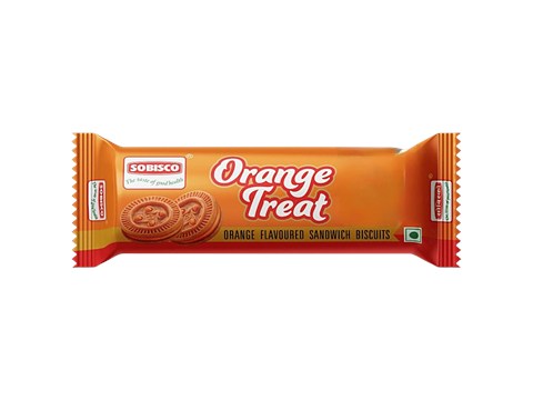 Sobisco Orange Treat Sandwich Cream Biscuits, 135 g