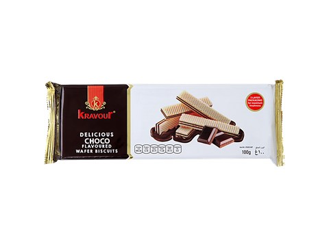 Kravour Choco Flavoured Wafer Biscuits, 100 g
